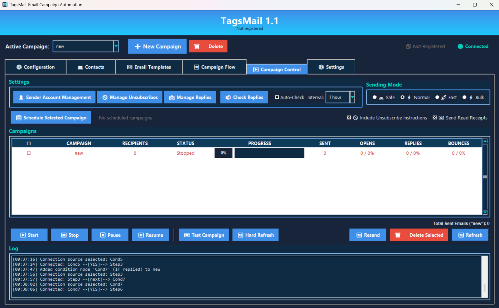 FunnelSender Dashboard